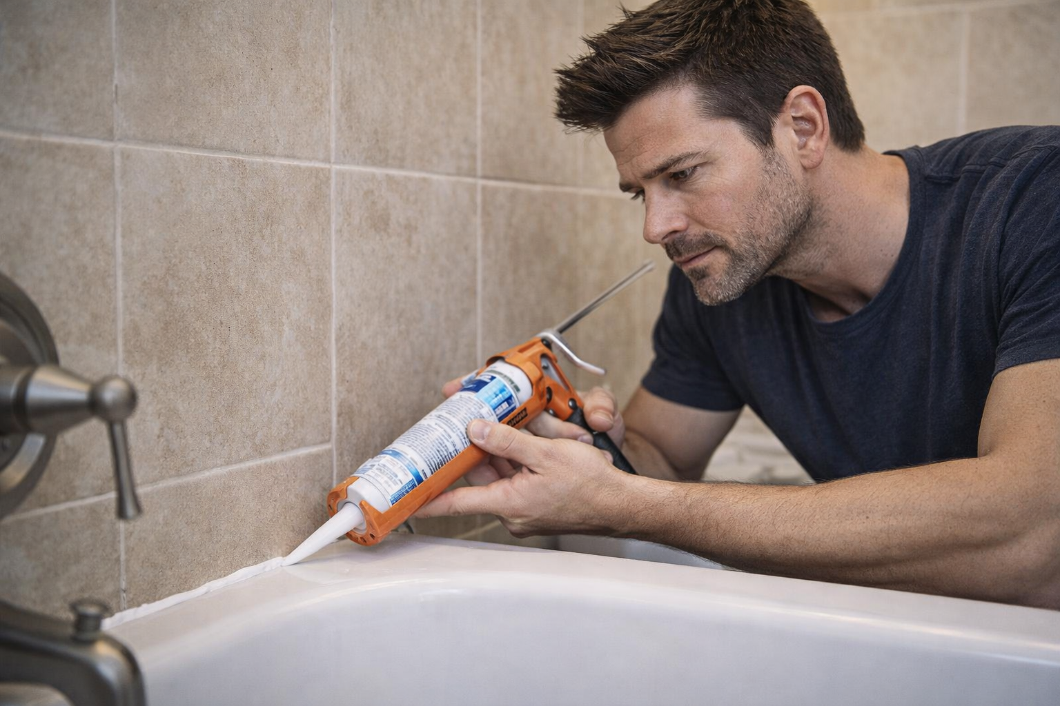 How to Caulk a Bathtub (And Make It Look Like You Paid Someone)